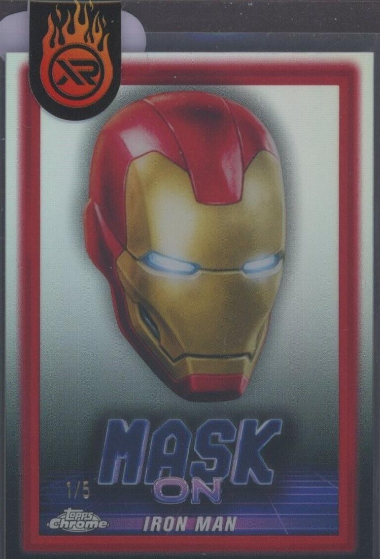 Tony Stark [Red Refractor] #MO-2 Marvel 2024 Topps Chrome Mask Off