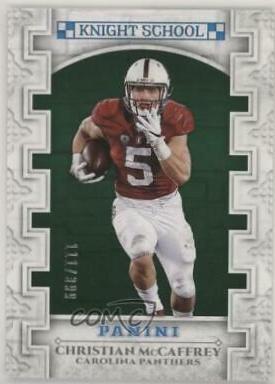 Christian McCaffrey [Green] #KNS-CM Football Cards 2017 Panini Knight School