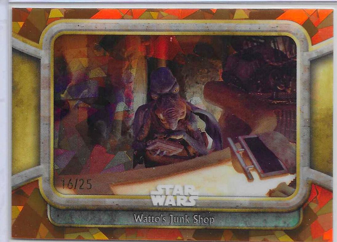 Watto's Junk Shop [Orange] #31 Star Wars 2024 Topps Chrome Sapphire