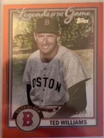 Ted Williams [Red] #LG-10 Baseball Cards 2023 Topps Legends of the Game