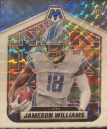 Jameson Williams [White] #I-8 Football Cards 2022 Panini Mosaic Introductions