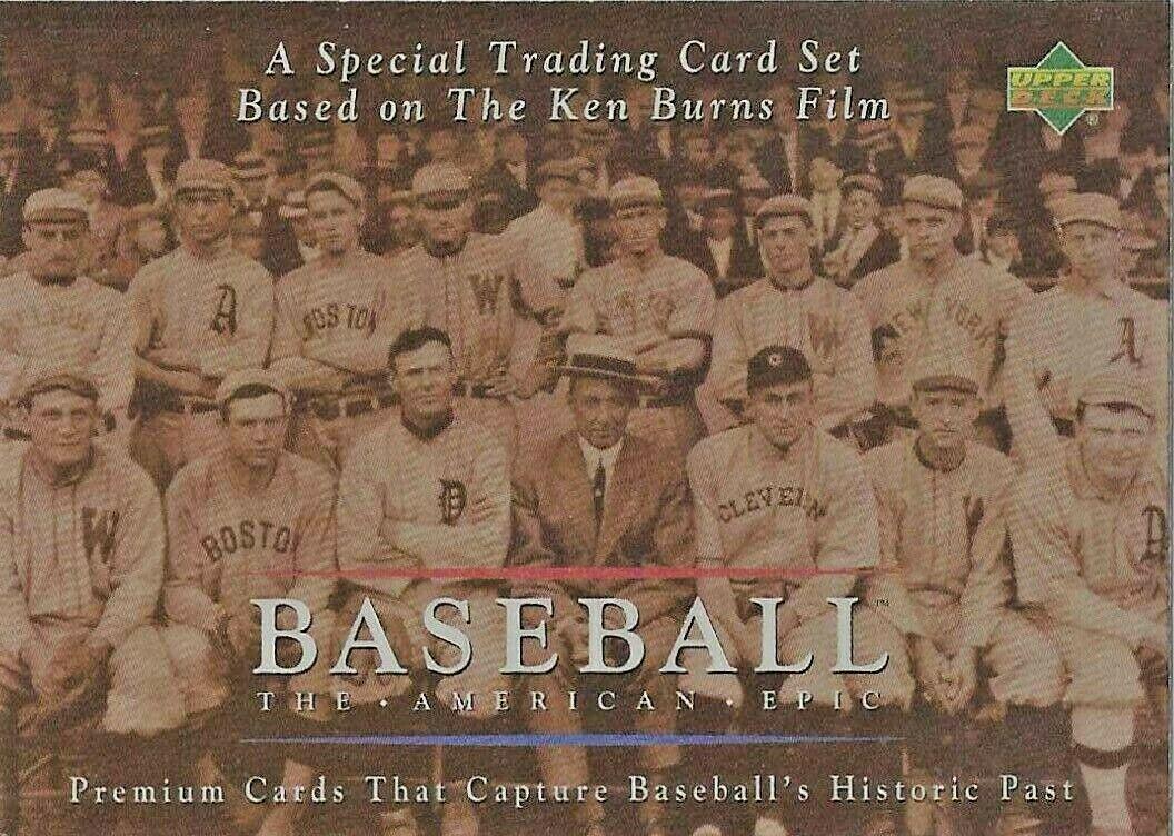 Checklist Baseball Cards 1994 Upper Deck American Epic