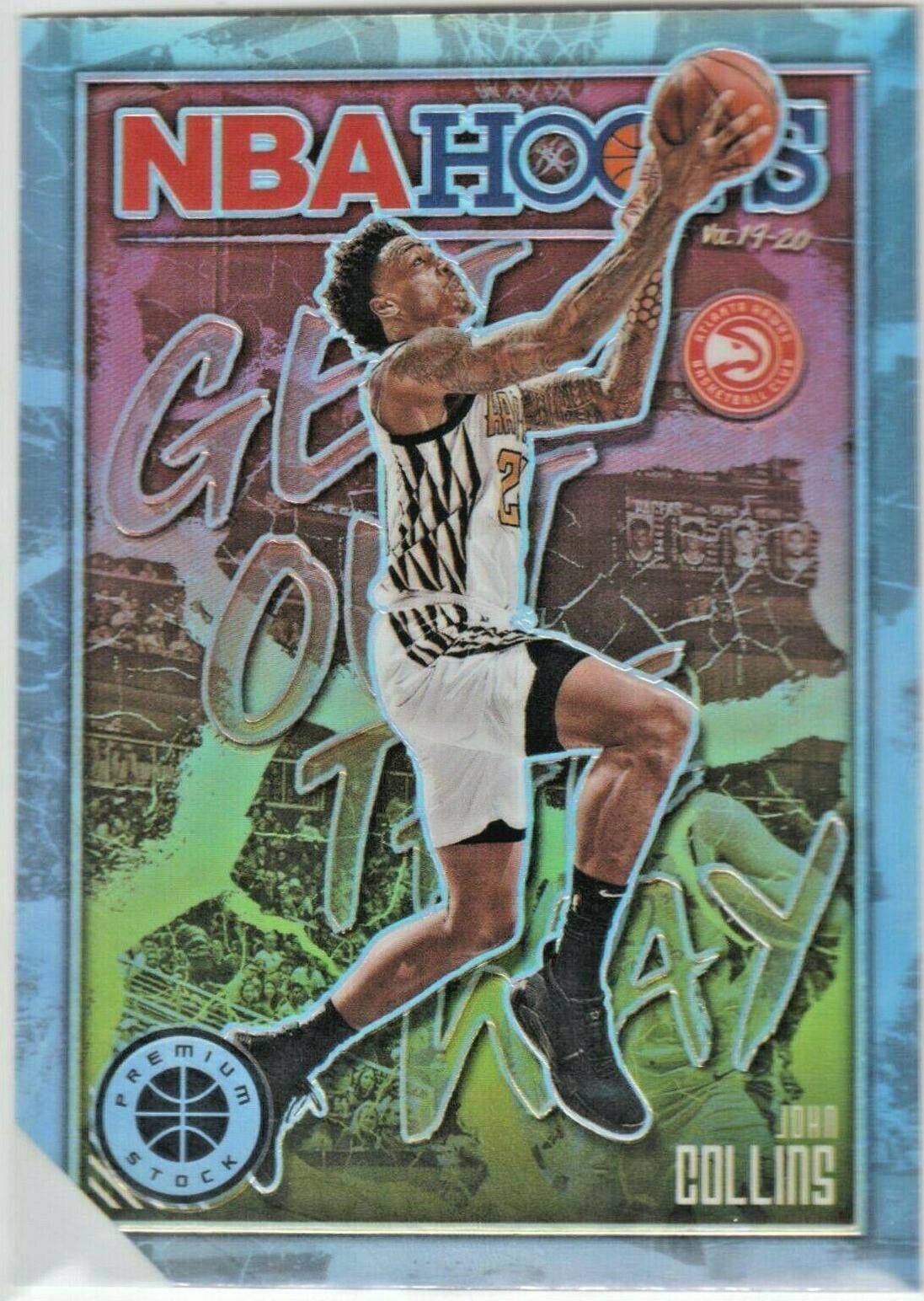 John Collins #8 Basketball Cards 2019 Panini Hoops Premium Stock Get Out The Way