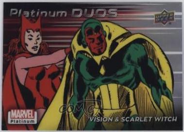 Vision / Scarlet Witch [Rainbow] #PD14 Marvel 2023 Upper Deck Platinum Duos