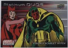 Vision / Scarlet Witch [Rainbow] #PD14 Marvel 2023 Upper Deck Platinum Duos Prices