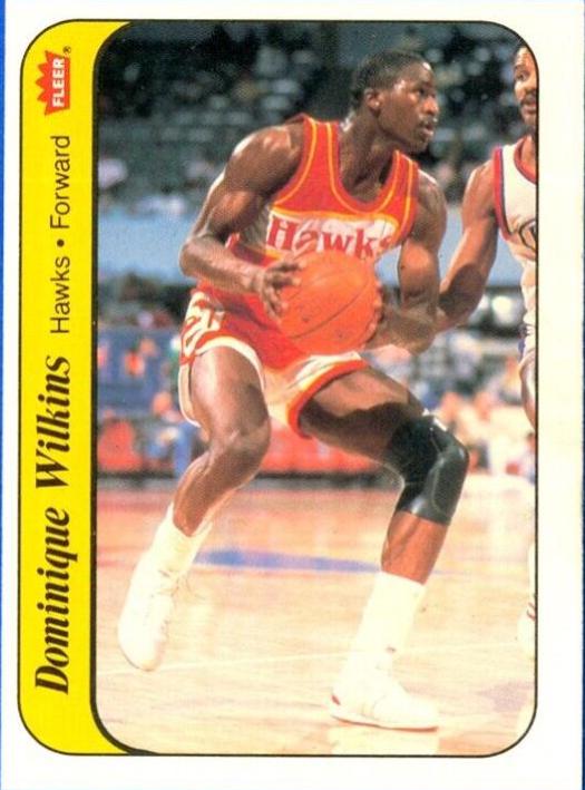 1986 Fleer #121 Dominique offers Wilkins SGC 7 Rookie Basketball Card. Atlanta Hawks