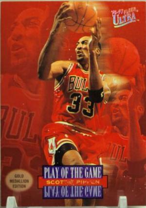 Scottie Pippen #G-297 Basketball Cards 1996 Ultra Gold Medallion