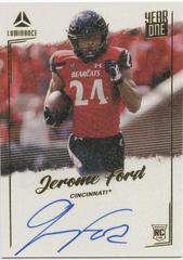 Jerome Ford #YSR-JFO Football Cards 2022 Panini Luminance Year One Signatures RPS Prices