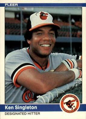 Ken Singleton #21 Baseball Cards 1984 Fleer