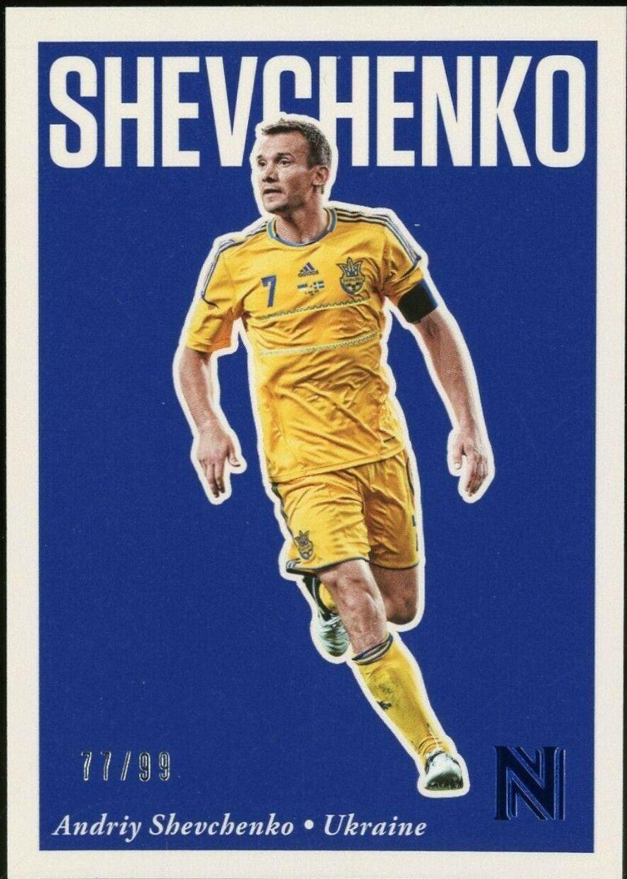 Andriy Shevchenko [Blue] #37 Soccer Cards 2017 Panini Nobility