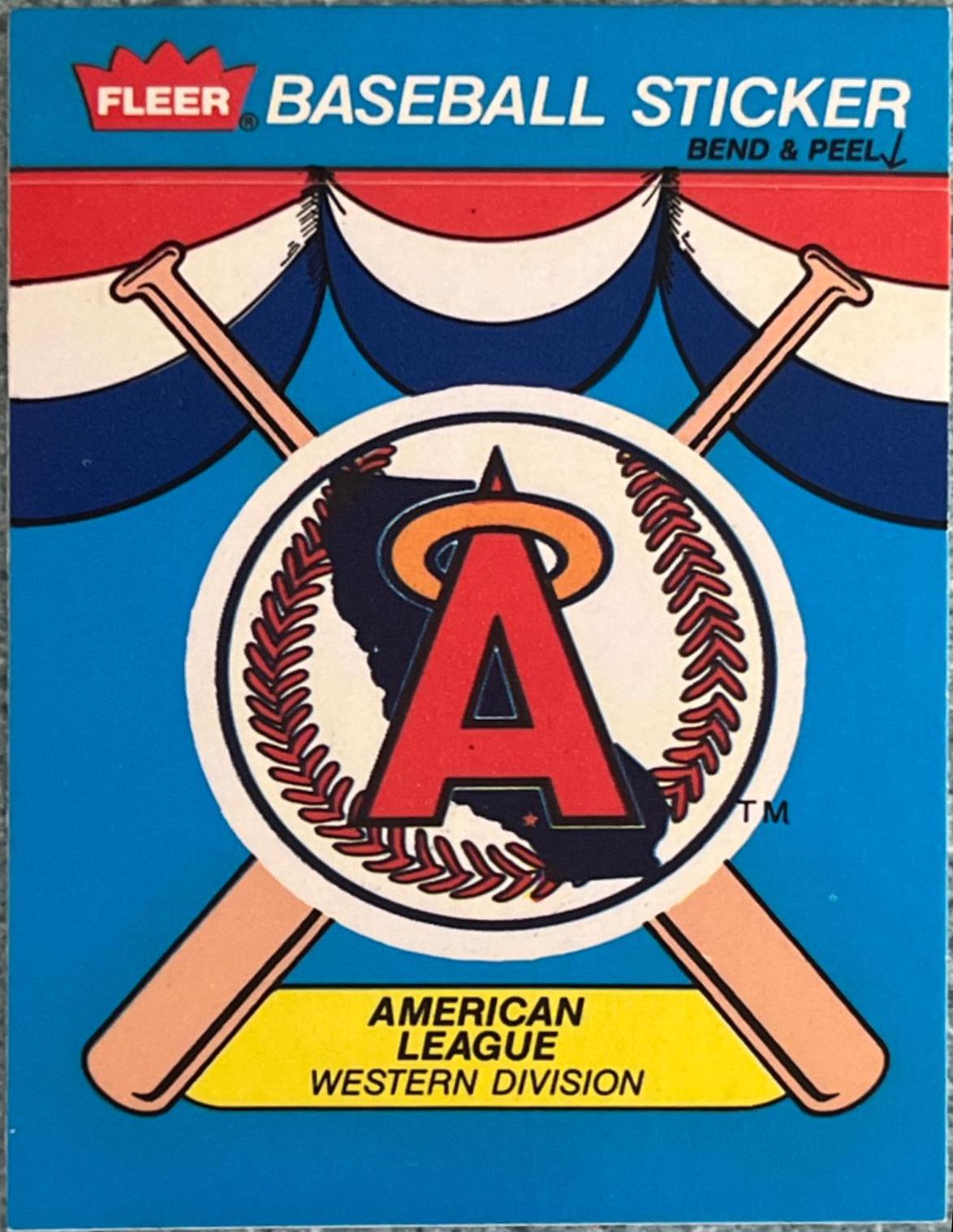 California Angels Baseball Cards 1989 Fleer Baseball Stickers