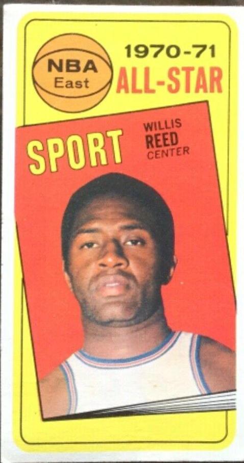 Willis Reed All Star #110 Basketball Cards 1970 Topps