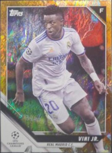 Vini Jr. [Orange] #70 Soccer Cards 2021 Topps UEFA Champions League Jade