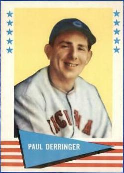 Paul Derringer #20 Baseball Cards 1961 Fleer