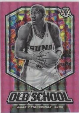 Amar'e Stoudemire [Pink Fluorescent] #15 Basketball Cards 2019 Panini Mosaic Old School