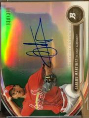 Carlos Martinez [Green Refractor] #CM Baseball Cards 2013 Bowman Platinum Autograph Prospects Prices