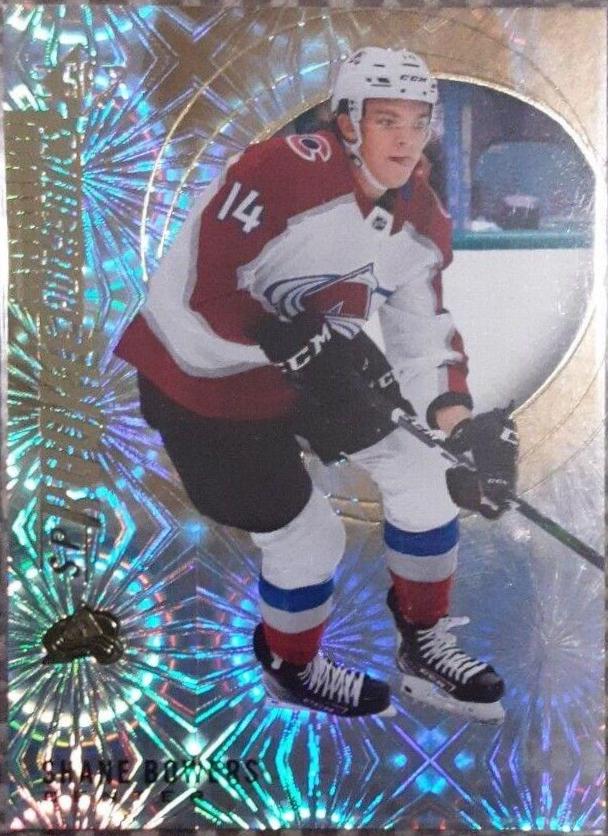 Shane Bowers [Pyrotechnic Gold] #108 Hockey Cards 2020 SP