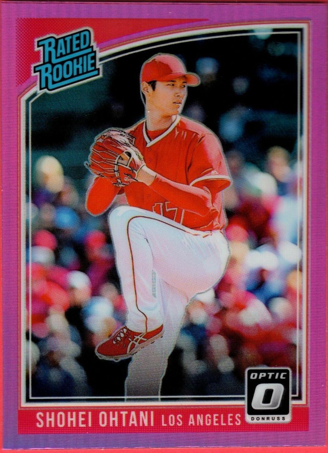 RC SHOHEI OHTANI PINK REFRACTOR OPTIC shops