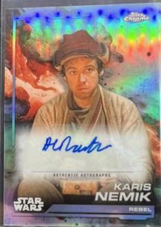 Alex Lawther as Karis Nemik #AU-AL Star Wars 2024 Topps Chrome Autograph