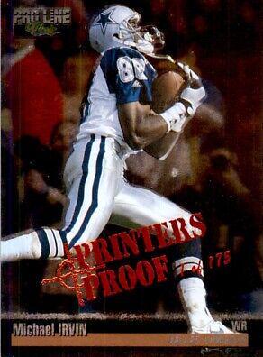 Michael Irvin [Printer's Proofs Silver] #119 Football Cards 1995 Pro Line