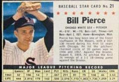 Bill Pierce [Hand Cut] #21 Baseball Cards 1961 Post Cereal Prices