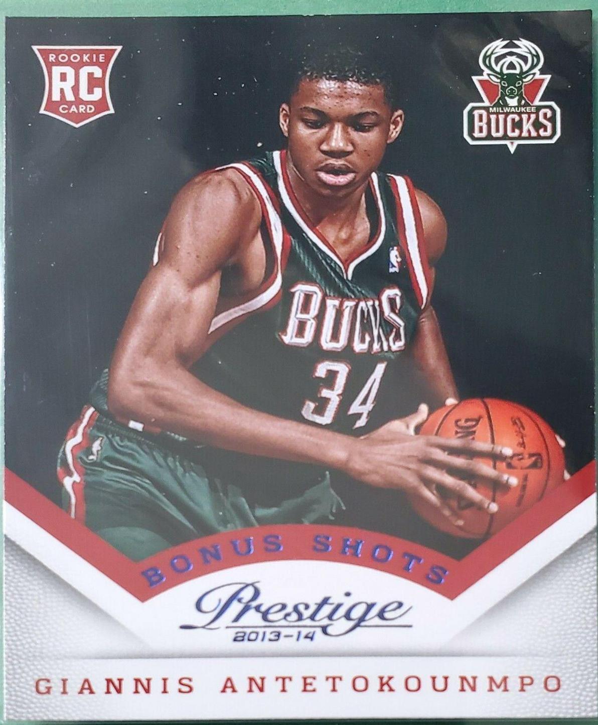 Giannis Antetokounmpo [Bonus Shots Blue] #175 Basketball Cards 2013 Panini Prestige