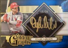 Dylan Carlson [Blue] #GG-DC Baseball Cards 2022 Topps Five Star Golden Graphs Autographs Prices