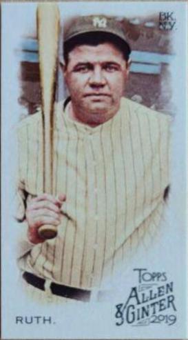 Babe Ruth [Mini Brooklyn Back] #3 Baseball Cards 2019 Topps Allen & Ginter