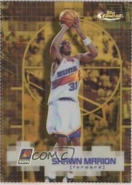 Shawn Marion Gold Refractor #65 Basketball Cards 2000 Finest