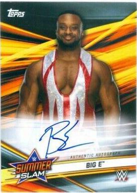 Big E #OC-BE Wrestling Cards 2019 Topps WWE SummerSlam Autographs