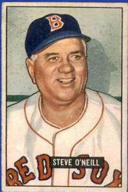 Steve O'Neill #201 Baseball Cards 1951 Bowman