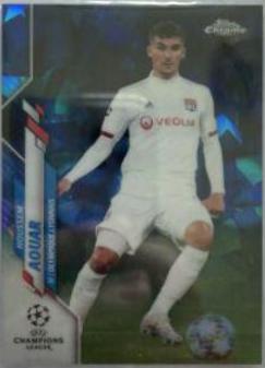 Houssem Aouar #52 Soccer Cards 2019 Topps Chrome UEFA Champions League