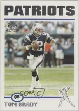 Tom Brady #1 Football Cards 2004 Topps Signature Edition