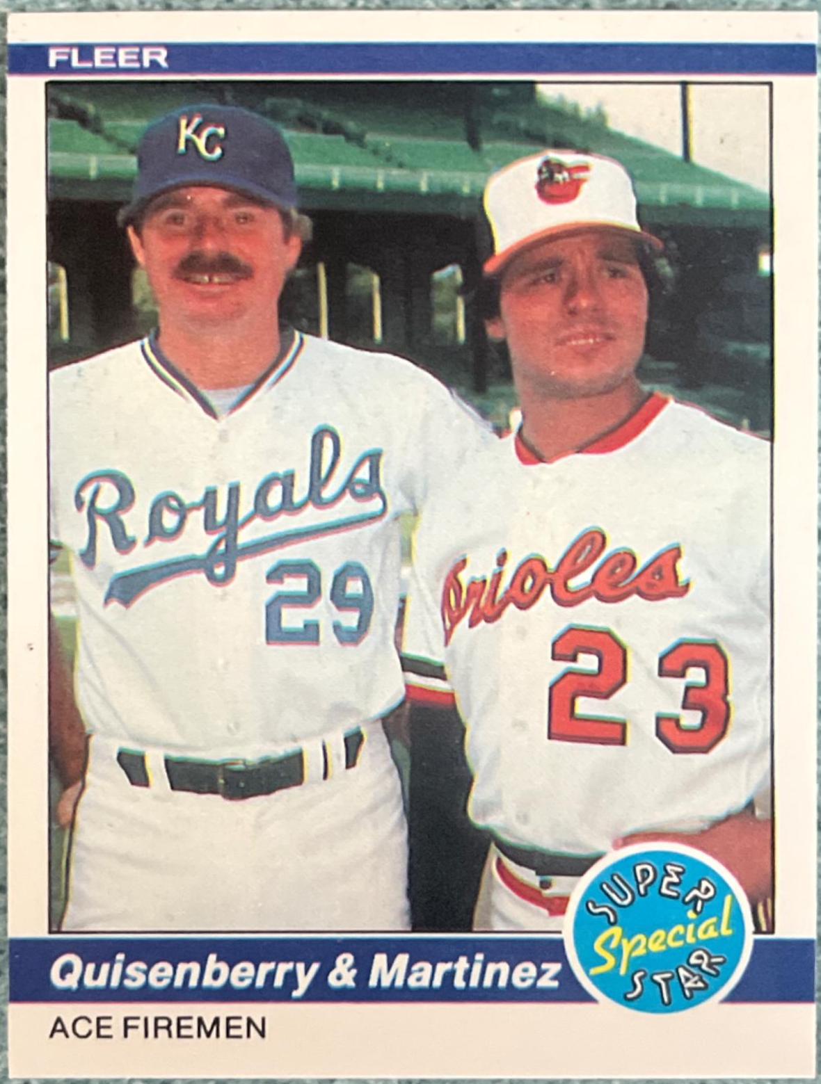 Ace Firemen [Quisenberry & Martinez] #635 Baseball Cards 1984 Fleer