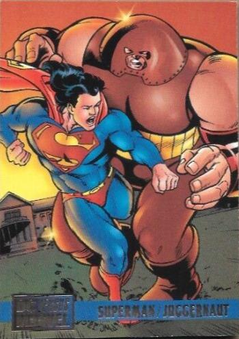 Superman / Juggernaut #80 1995 Fleer DC vs Marvel