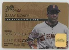 Barry Bonds [Gold] #7 Baseball Cards 1995 Studio Prices