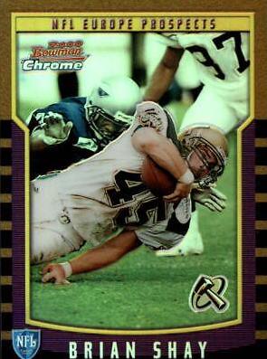 Brian Shay [Refractor] #144 Football Cards 2000 Bowman Chrome