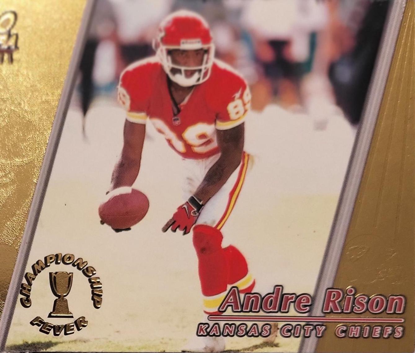 Andre Rison #25 Football Cards 1998 Pacific Aurora Championship Fever