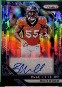 Bradley Chubb [Camo Prizm] #4 Football Cards 2018 Panini Prizm Rookie Autographs