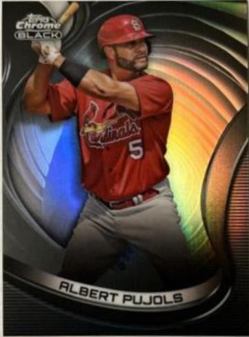 Albert Pujols [Refractor] #13 Baseball Cards 2022 Topps Chrome Black