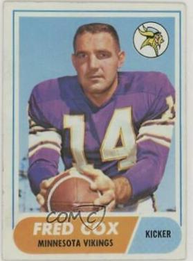 Fred Cox #107 Football Cards 1968 Topps