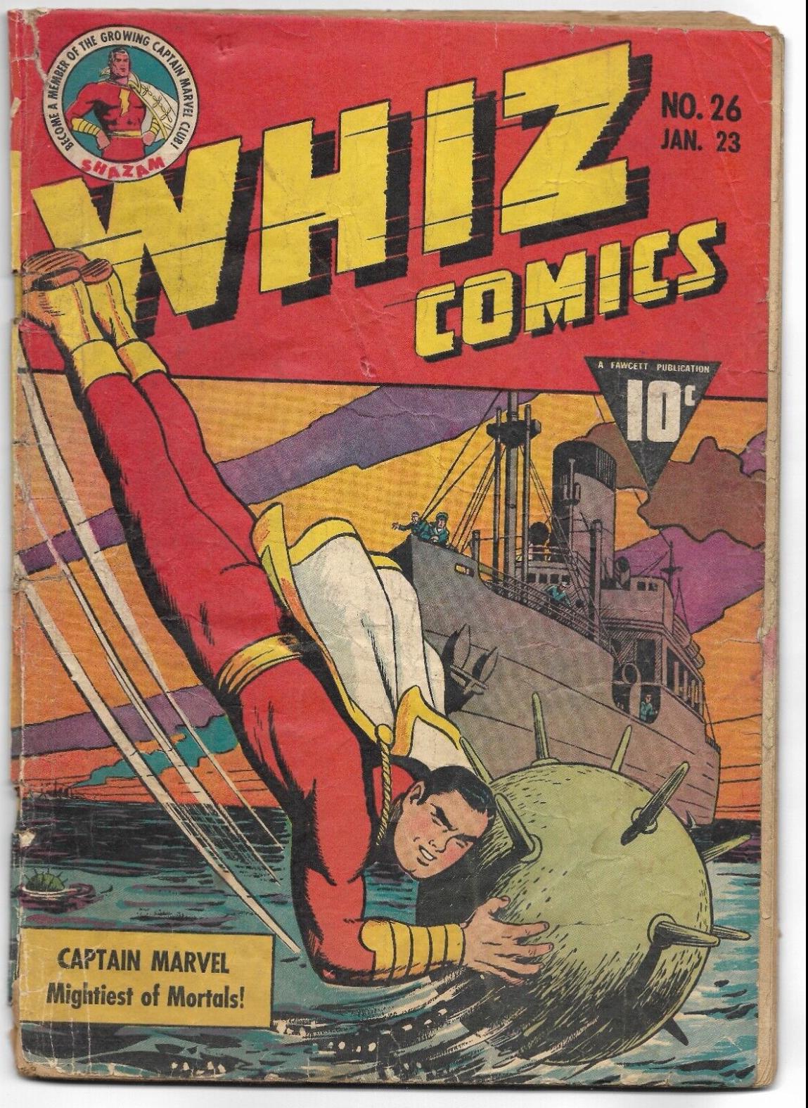 Whiz Comics #26 (1942) Comic Books Whiz Comics