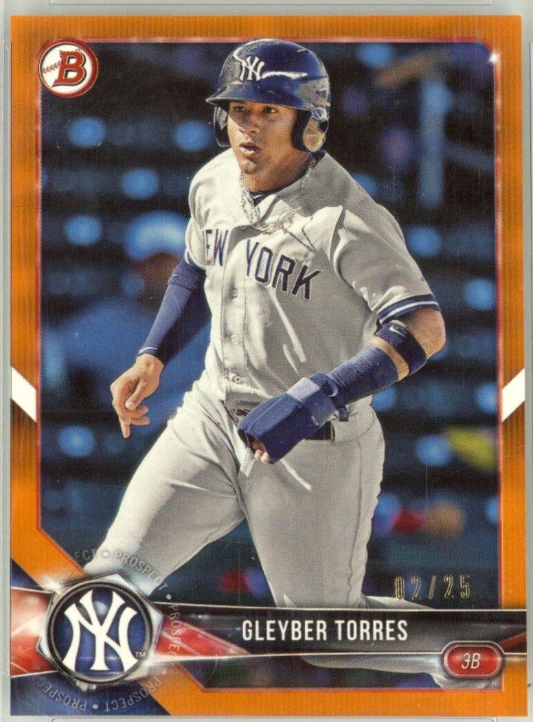 Gleyber Torres [Orange] #BP100 Baseball Cards 2018 Bowman Paper Prospects