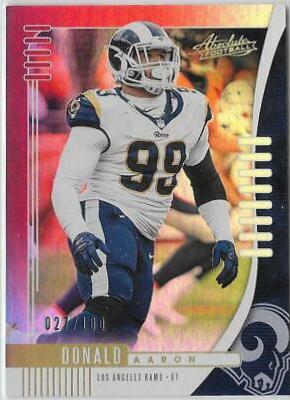 Aaron Donald [Spectrum Red] #90 Football Cards 2019 Panini Absolute