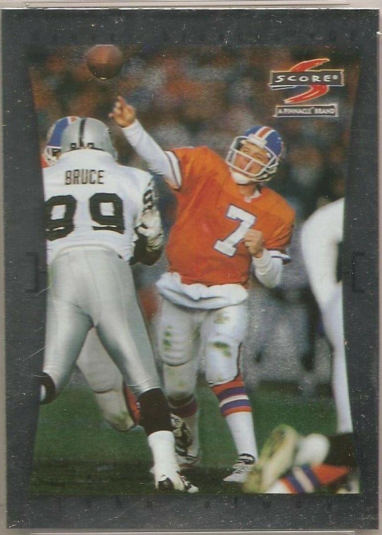 John Elway [Showcase] #1 Football Cards 1997 Panini Score