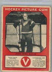 John Ross Roach Hockey Cards 1933 V252 Canadian Gum