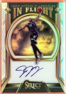 Jaren Jackson Jr. #IF-JJJ Basketball Cards 2019 Panini Select in Flight Signatures