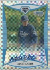 Matt Latos [Xfractor Autograph] #BCP263 Baseball Cards 2008 Bowman Chrome Prospects Prices