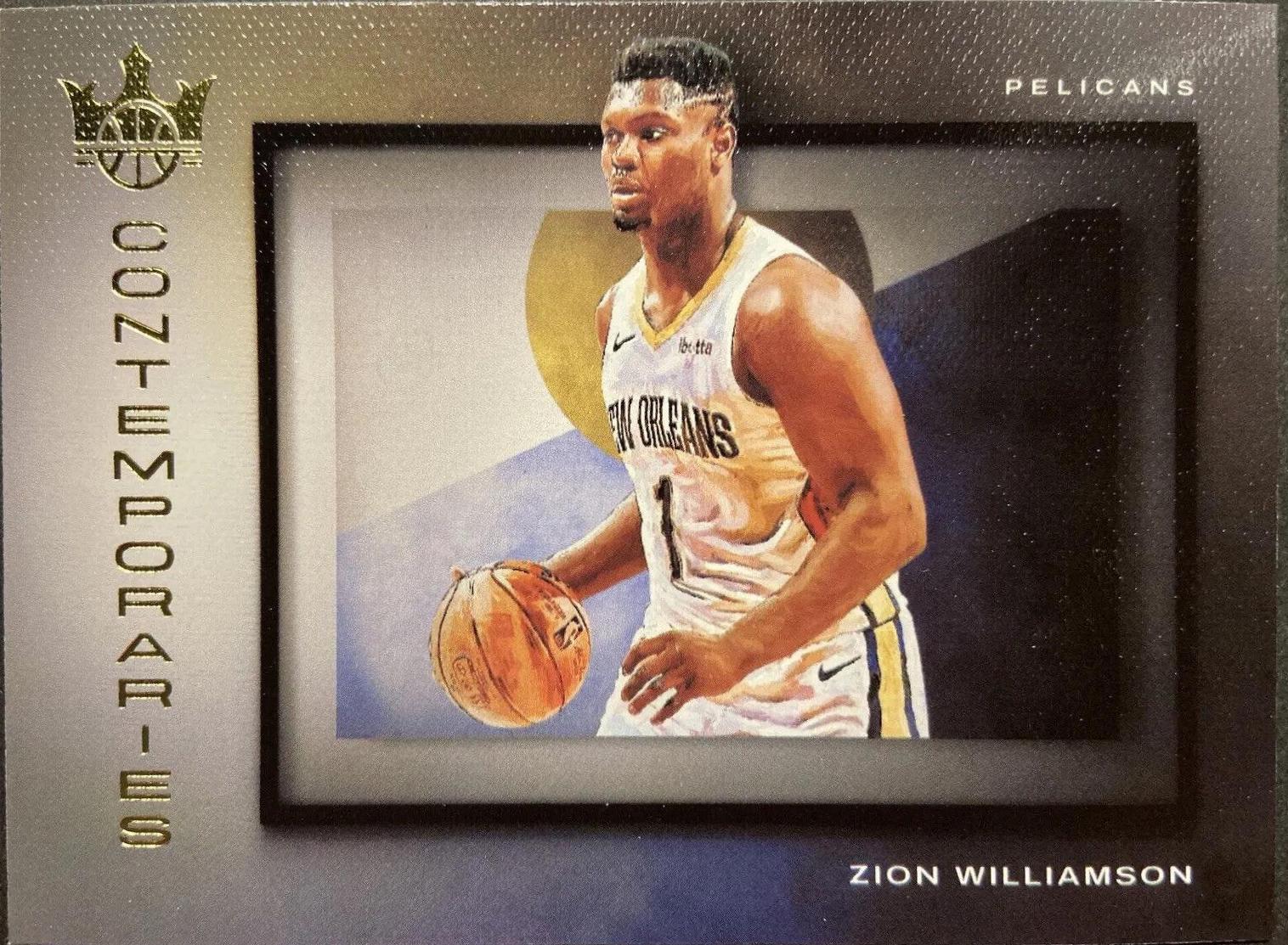 Zion Williamson #5 Basketball Cards 2021 Panini Court Kings Contemporaries