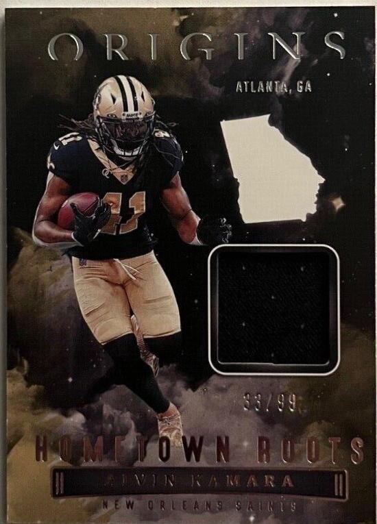 Alvin Kamara #HR-AKA Football Cards 2022 Panini Origins Hometown Roots